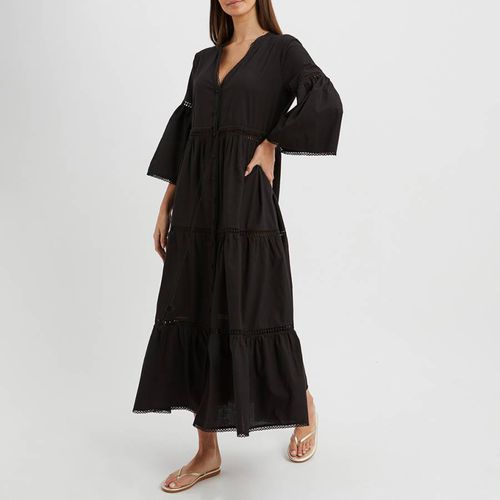 Black Guipure Lace Trim Dress - NÂ°Â· Eleven - Modalova