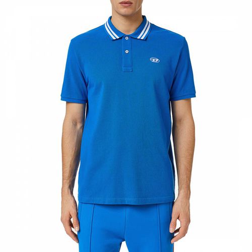 Blue Vaida Cotton Polo Shirt - Diesel - Modalova