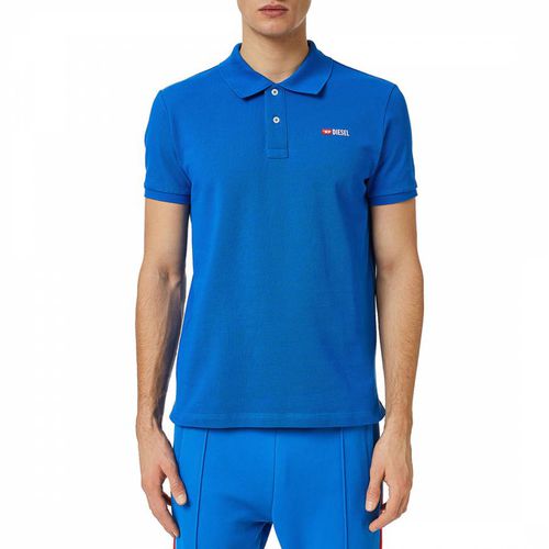 Blue Smith Cotton Polo Shirt - Diesel - Modalova