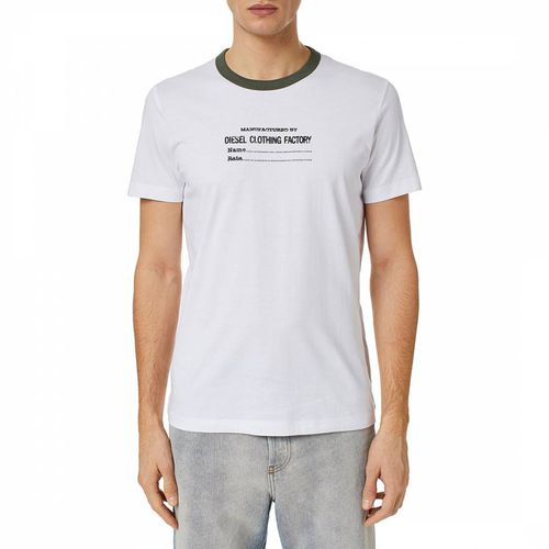 Diegor Chest Logo Cotton T-Shirt - Diesel - Modalova