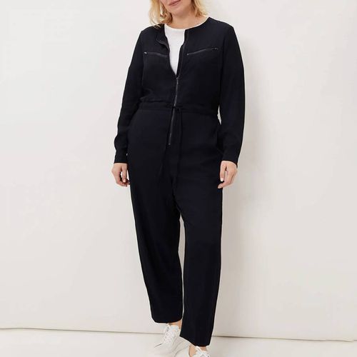 Navy Duna Zip Front Jumpsuit - Phase Eight - Modalova