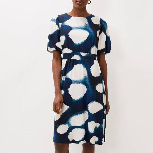 Blue Kaitlyn Abstract Spot Print Dress - Phase Eight - Modalova