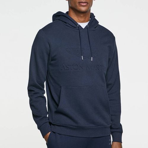 Navy AMR Cotton Hoodie - Hackett London - Modalova