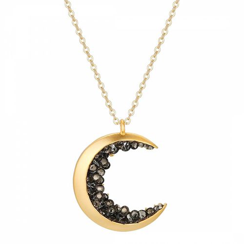 K Gold Crecent Moon Necklace - Chloe Collection by Liv Oliver - Modalova