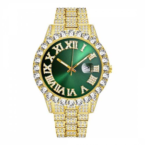 K Gold Embellished Dial Watch - Stephen Oliver - Modalova