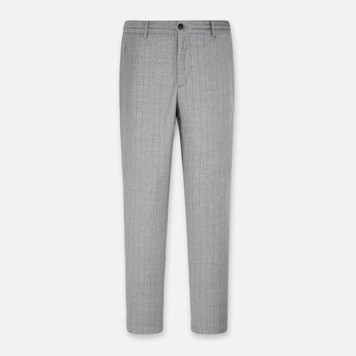 Grey Stripe Wool Trousers - Hackett London - Modalova