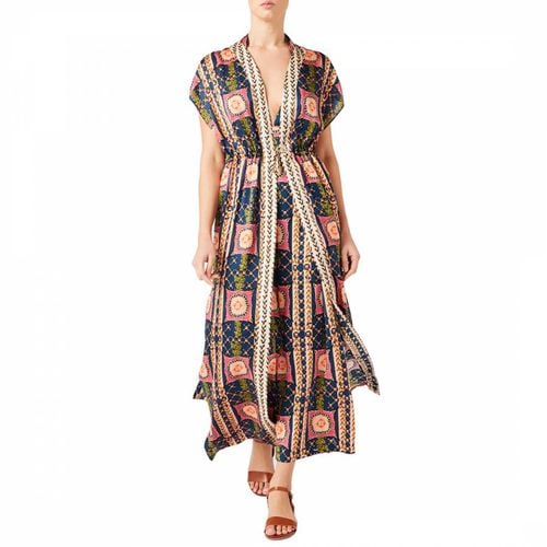 Multi Etoile Silk Printed Kaftan - Temperley London - Modalova