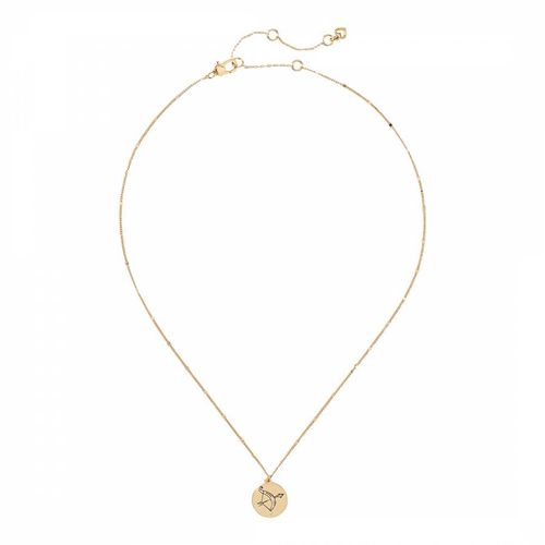 Gold Sagittarius Pendant Necklace - Kate Spade - Modalova