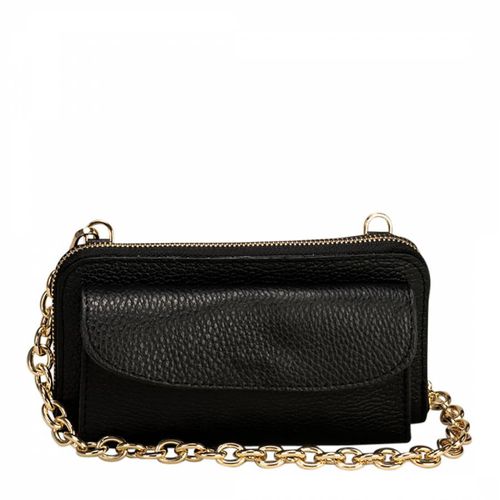 Black Leather Top Handle Bag - Giulia Massari - Modalova