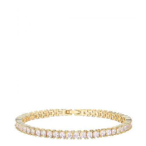 K Gold Princess Cut Bracelet - Liv Oliver - Modalova