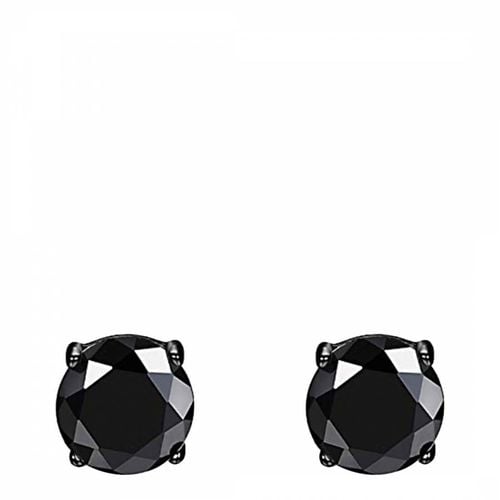 Plated Zirconia Round Stud Earrings - Stephen Oliver - Modalova