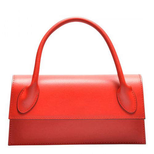 Red Leather Crossbody Bag - Anna Luchini - Modalova
