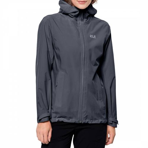 Dark Blue Pack & Go Shell Rain Coat - Jack Wolfskin - Modalova