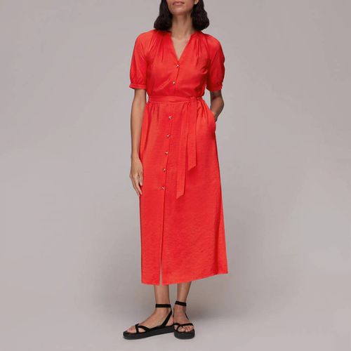 Red Olivia Midi Shirt Dress - WHISTLES - Modalova