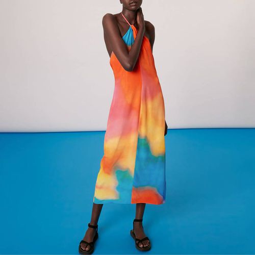 Rainbow Halterneck Silk Dress - WHISTLES - Modalova