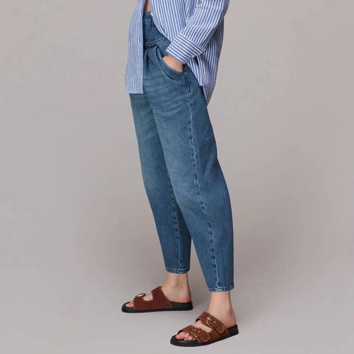 Mid Blue India Pleated Jeans - WHISTLES - Modalova