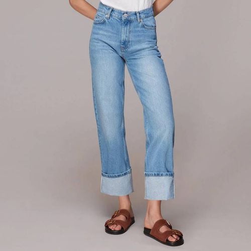 Light Blue Alba Folded Hem Jeans - WHISTLES - Modalova