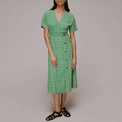 Green Mini Animal Print Midi Dress - WHISTLES - Modalova