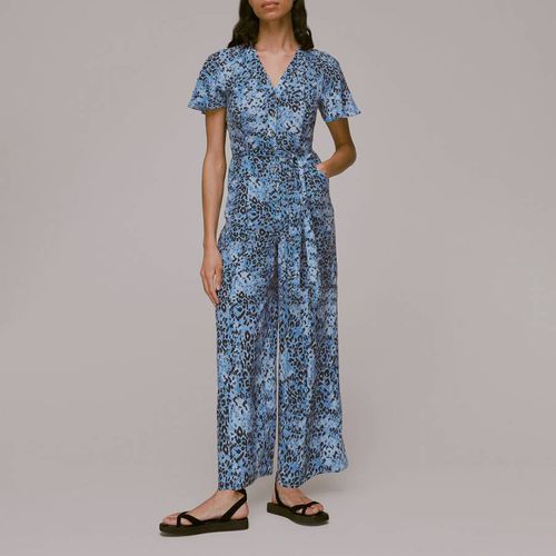 Blue Jemma Spot Print Jumpsuit - WHISTLES - Modalova