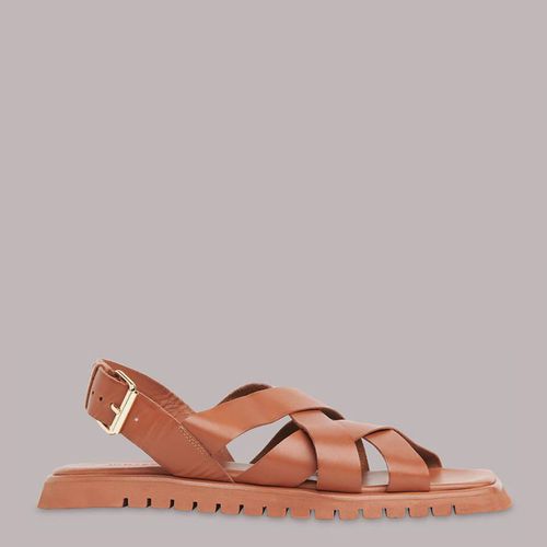 Tan Ren Woven Leather Sandals - WHISTLES - Modalova