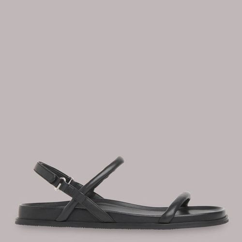 Black Shelby Padded Leather Sandals - WHISTLES - Modalova