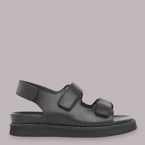 Black Rocco Velcro Leather Sandals - WHISTLES - Modalova