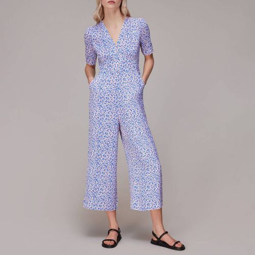 Lilac Floral Print Jumpsuit - WHISTLES - Modalova