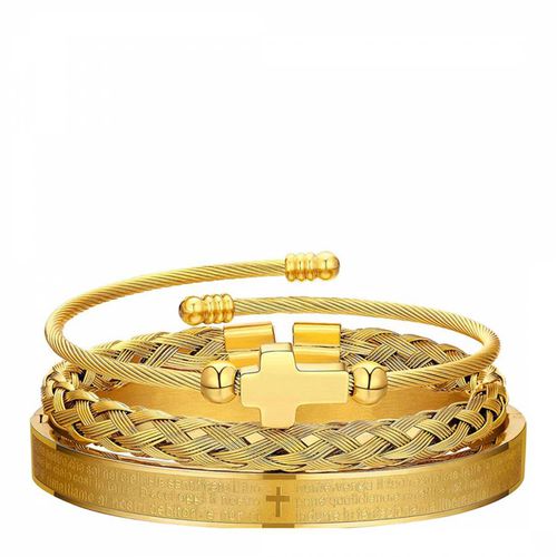 K Gold Cross Bracelet Set - Stephen Oliver - Modalova