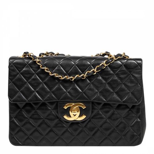 Black Maxi Jumbo XL Flap Bag - Vintage Chanel - Modalova