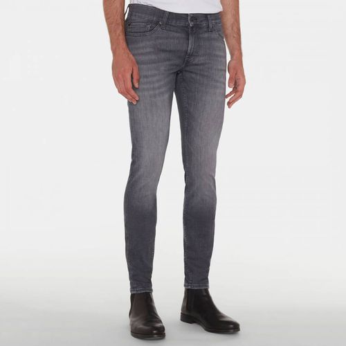 Washed Black Ronnie Tapered Stretch Jeans - 7 For All Mankind - Modalova