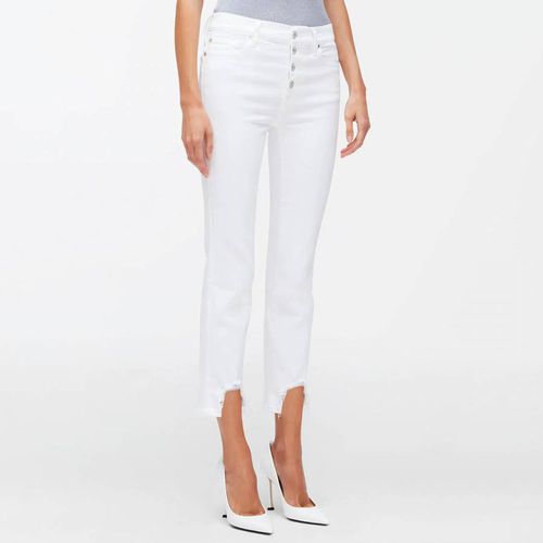 Straight Cropped Stretch Jeans - 7 For All Mankind - Modalova