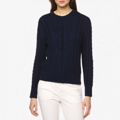 Blue Chunky Cotton Knitted Jumper - United Colors of Benetton - Modalova