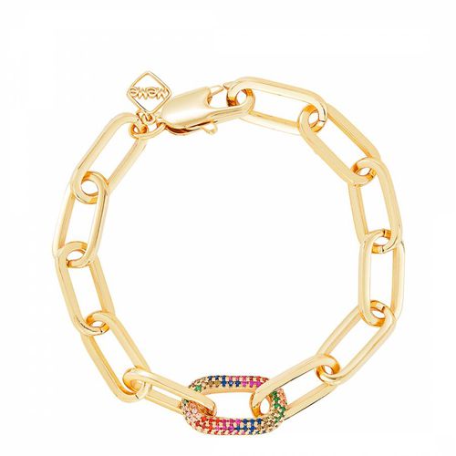 K Gold Rainbow Splash Bracelet - MeMe London - Modalova