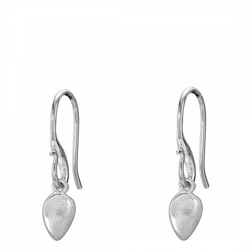Sterling Silver Lotus Drop Earrings - Dower & Hall - Modalova