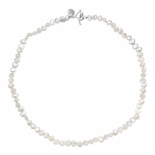 Sterling Medium White Baroque Pearl Necklace - Dower & Hall - Modalova