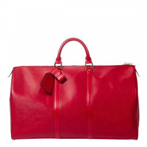 Red Keepall Travel Bag 50 - Vintage Louis Vuitton - Modalova