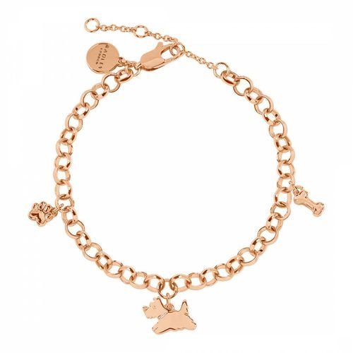 Bow Lane Ladies 18ct Rose Gold Plated O Chain Charm Bracelet - Radley - Modalova