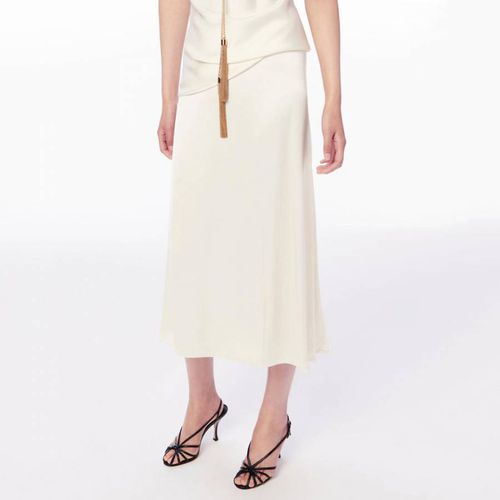 Ivory A-Line Slip Skirt - Victoria Beckham - Modalova