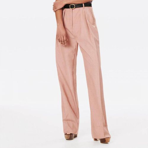 Pink Double Pleat Slouch Trousers - Victoria Beckham - Modalova