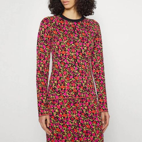 Floral Fitted Cotton Blend Top - Victoria Beckham - Modalova