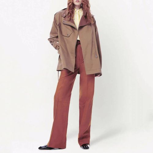 Beige Short Trench Jacket - Victoria Beckham - Modalova