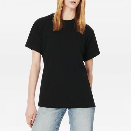 Black Twist Back Cotton T-Shirt - Victoria Beckham - Modalova