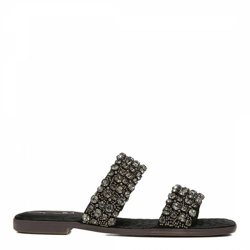 Black Ezel Suede Slide Sandals - Sam Edelman - Modalova