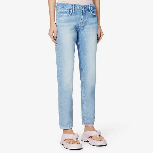 Light Washed Le Garcon Straight Stretch Jeans - Frame Denim - Modalova