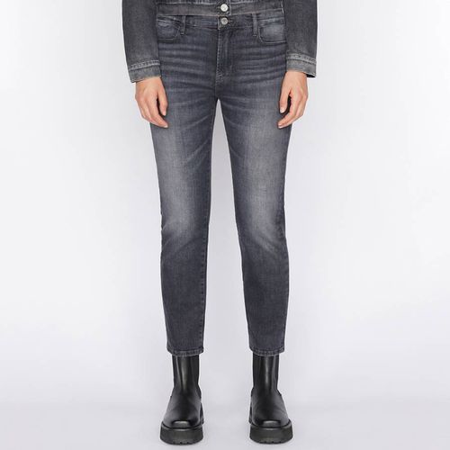 Grey Le High Straight Stretch Jeans - Frame Denim - Modalova