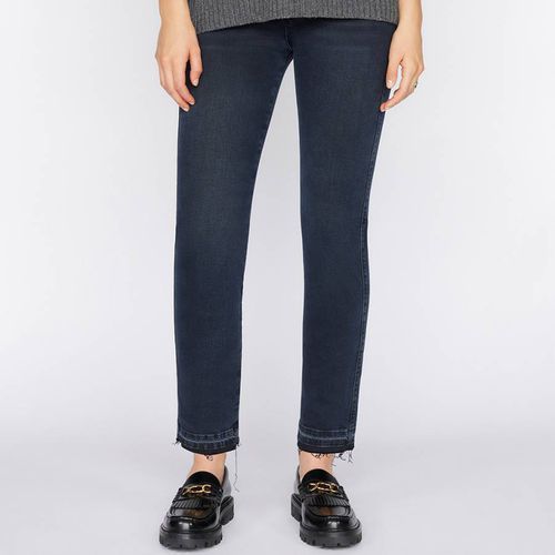 Dark Blue Le Sylvie Slender Straight Stretch Jeans - Frame - Modalova