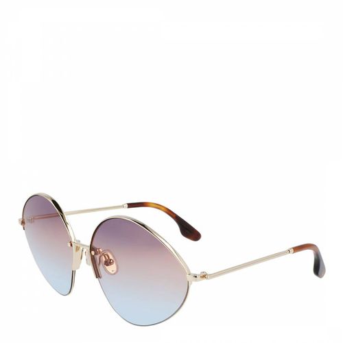 Women's Gold/Purple Sunglasses 64mm - Victoria Beckham - Modalova