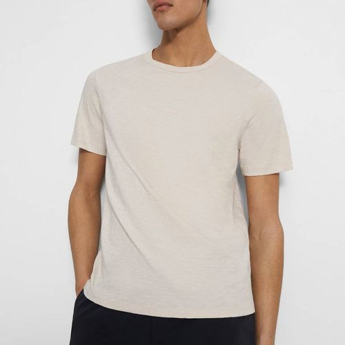 Ecru Essential Cotton T-Shirt - Theory - Modalova