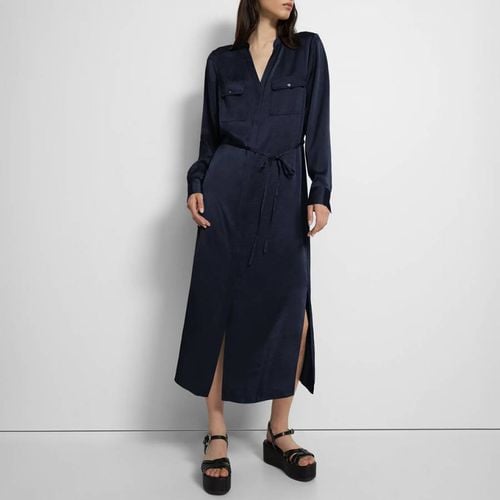 Navy Midi Shirt Dress - Theory - Modalova