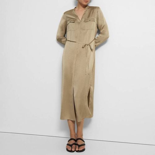 Champagne Midi Shirt Dress - Theory - Modalova